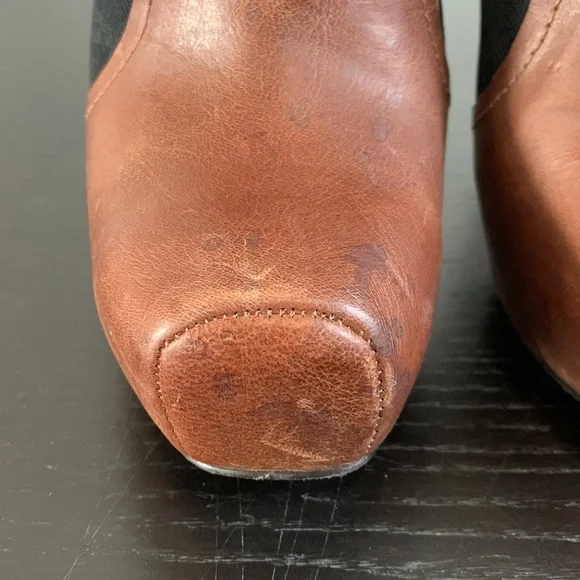 JESSICA SIMPSON distressed leather ankle bootie - Picture 8 of 16